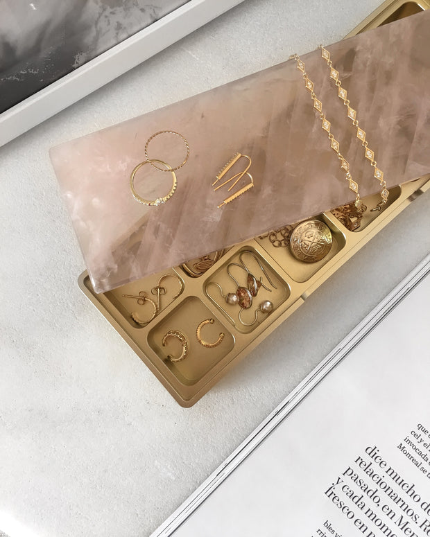 Rose Quartz Jewellery Box